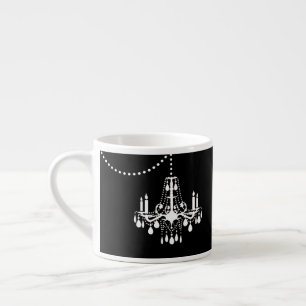 Tasse Expresso Black & White I'm So Fancy Chandelier Espresso Mug