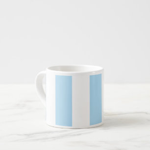 Tasse Expresso Bleu, Blancs, Motif rayé