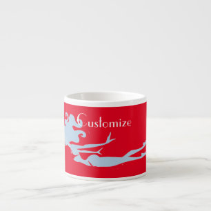 Tasse Expresso Bleu Mermaid Swimmer Thunder_Cove