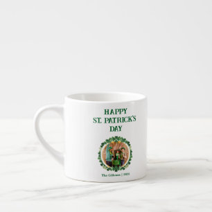 Tasse Expresso Bonne photo de la famille Shamrock Jour de la Sain