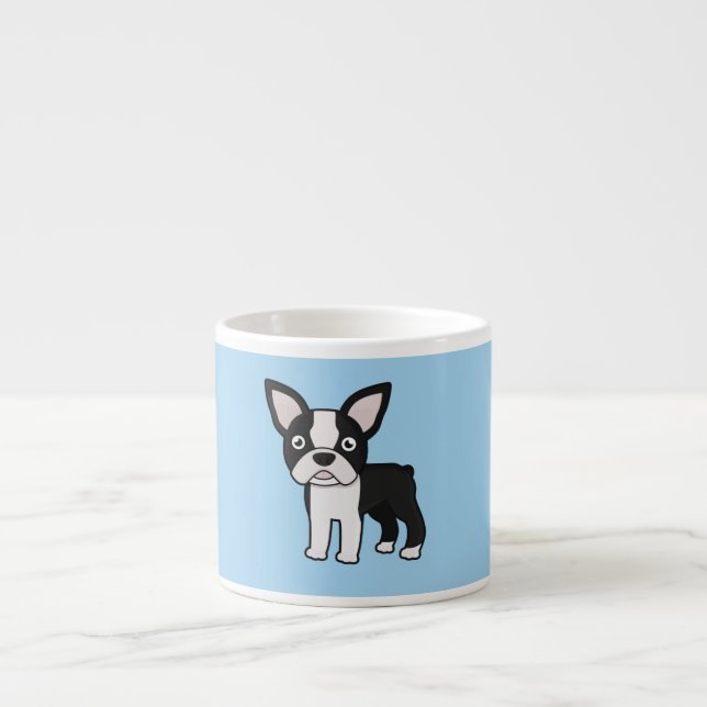 Tasse Expresso Boston mignon Terrier (Devant)