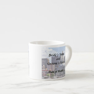 Tasse Expresso Boston Skyline avec tour personnalisée House