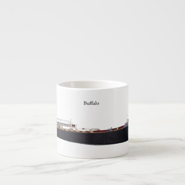 Tasse Expresso Boue à expresso découpée de buffle (Devant)