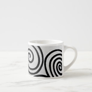 Tasse Expresso Boue Expresso du cycle spiral noir