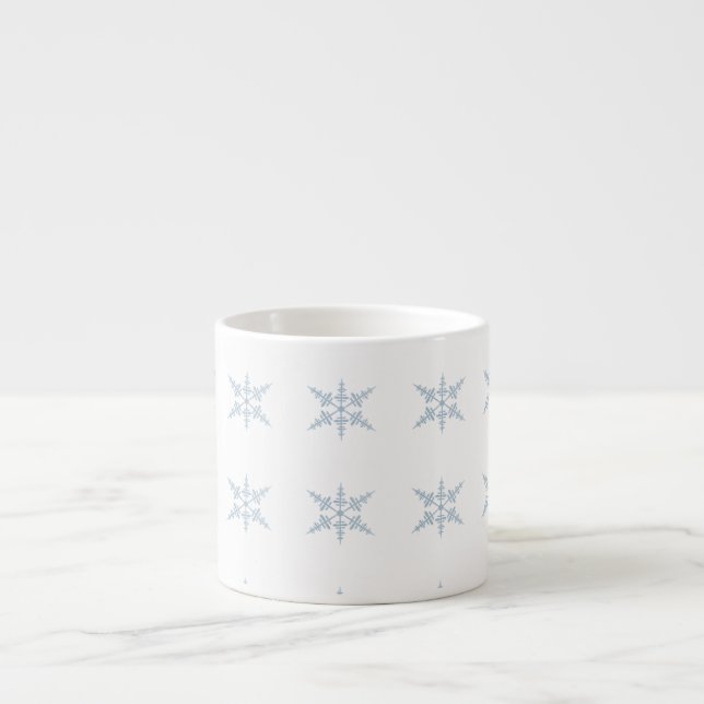 Tasse Expresso Boug de spécialité Snowflake (Devant)
