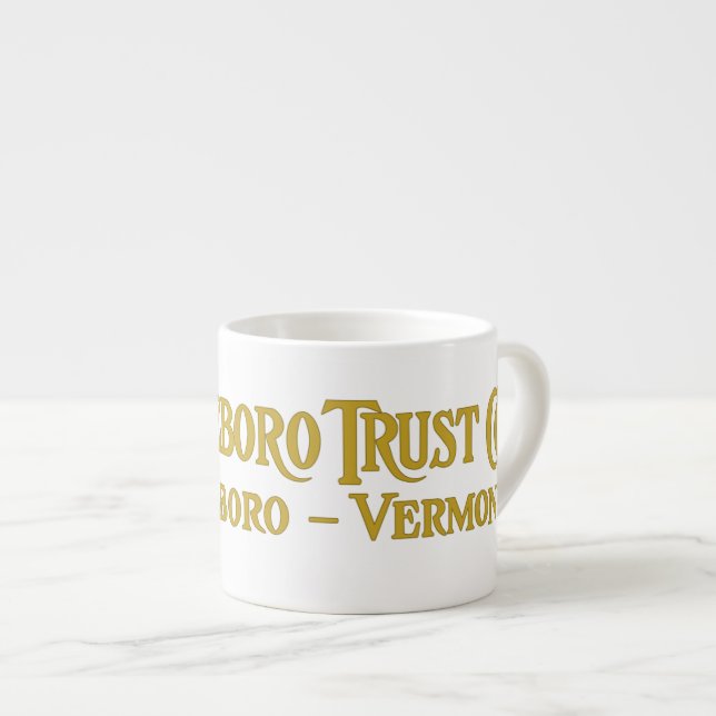 Tasse Expresso Brattleboro Trust Co., 1918 Logo Mug (Devant droit)