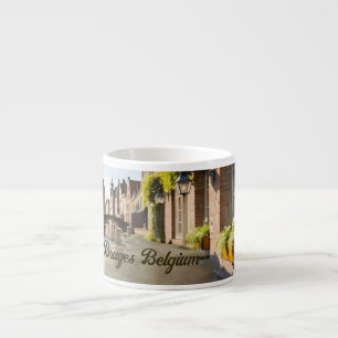 Tasse Expresso Bruges Belgique Croquis médiéval  