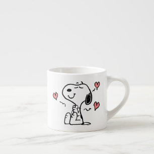 Tasse Expresso cacahuètes   Coeurs de snoopy