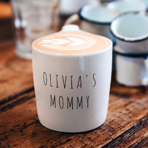 Tasse Expresso Cadeau photo et nom personnalisé MOMMY