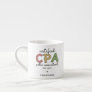 Tasse Expresso Cadeaux comptables publics certifiés CPA personnal