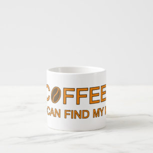 Tasse Expresso Café. Donc je trouve mon esprit, une citation humo