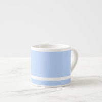 Café Fort Bleu Pâle Avec Bande Blanche