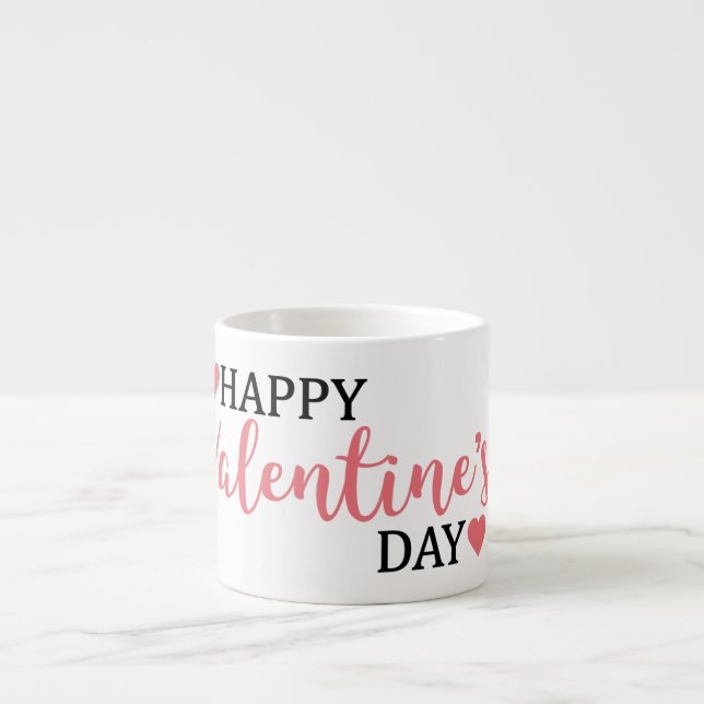 Tasse Expresso Café Heureuse Sainte-Valentin Mug (Devant)