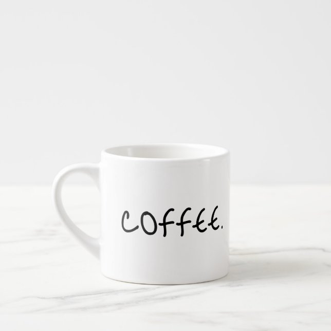 Tasse Expresso Café mignon typographie Personnalisée (Gauche)