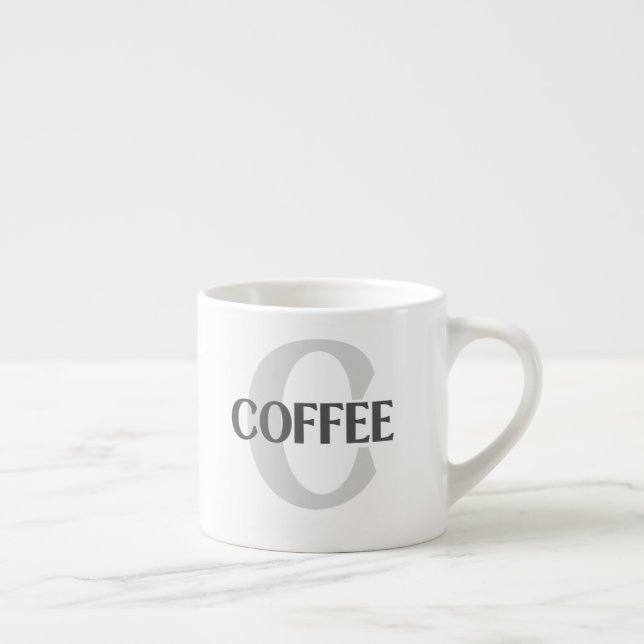 Tasse Expresso Café monogramme (Droite)