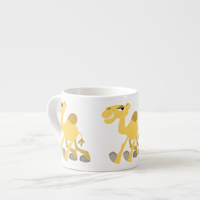 Tasse Expresso Camel cool et joli caricature Espresso Mug (Devant gauche)