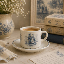 Campagne française romantique Toile en bleu poussi