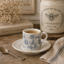 Campagne française romantique Toile en bleu poussi