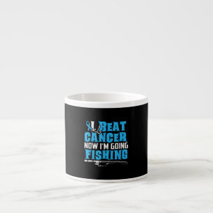 Tasse Expresso Cancer Survivante Pêche Cadeau Tee I Beat Cancer 