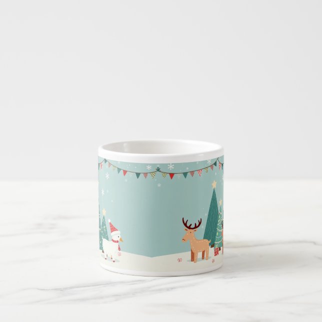 Tasse Expresso canette commémorative de noël (Devant)