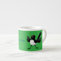 Caricature de Willie Wagtail australienne personna