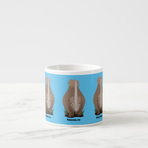 Tasse Expresso Caricature en élasmère de rhinocéros laineux
