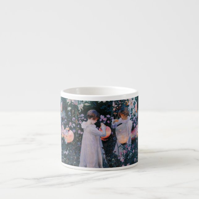 Tasse Expresso Carnation Lily Lily Rose John Singer Sargent Art (Devant)