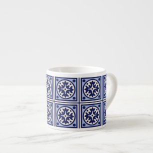 Tasse Expresso Carreaux bleus