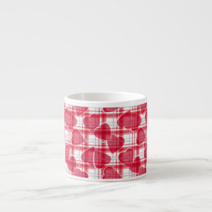 Tasse Expresso Carreaux de cœur