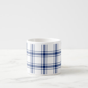 Tasse Expresso Carreaux marins bleus et blancs