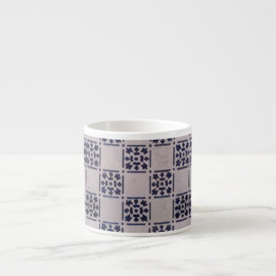 Tasse Expresso Carrelage Delft Bleu : Motif d'art néerlandais cla