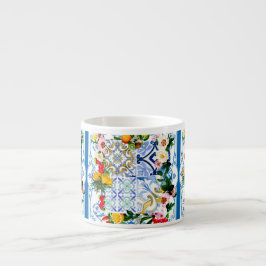 Tasse Expresso Carrelage méditerranéen, majolica, style sici