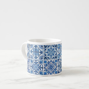 Tasse Expresso Carrelage méditerranéen, Portugais, Azulejo, Majol