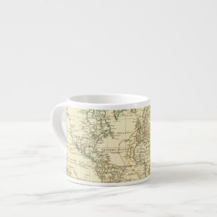 Tasse Expresso Carte 5 du monde