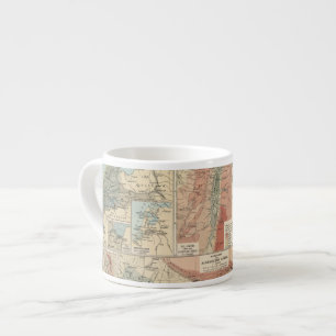 Tasse Expresso Carte d'atlas de Tieflander