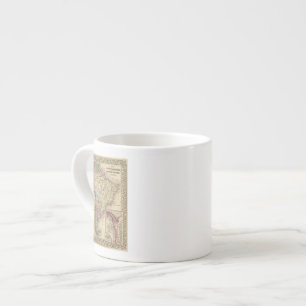 Tasse Expresso Carte de l'Amérique du Sud par Mitchell
