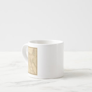 Tasse Expresso Carte de l'Egypte, de la Palestine et de l'Arabie