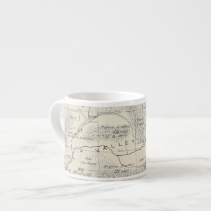 Tasse Expresso Carte de section de T19S R28E Tulare County