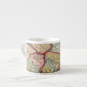 Tasse Expresso Carte de Winfield, la Virginie Occidentale