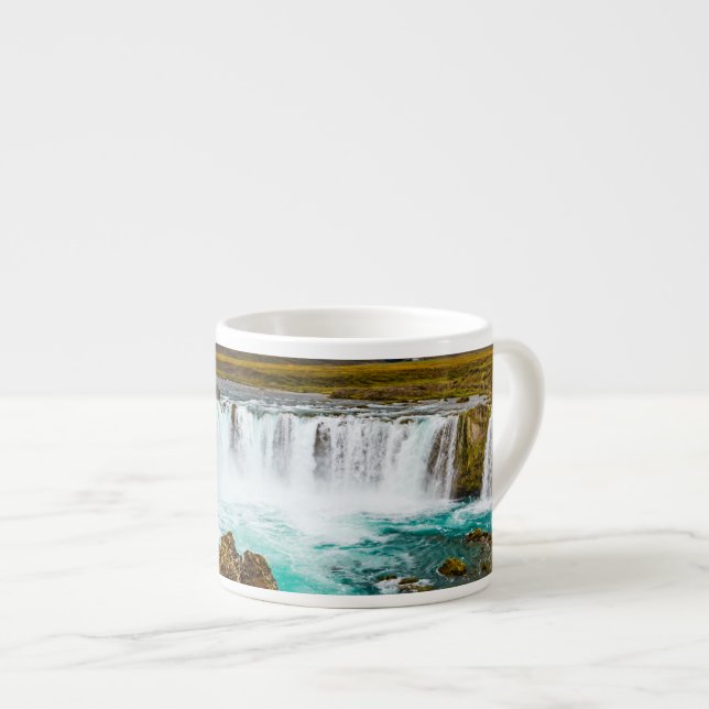 Tasse Expresso Cascade de Godafoss, Islande (Devant droit)