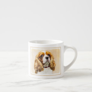 Tasse Expresso Cavalier Le Roi Charles Spaniel Peinture originale