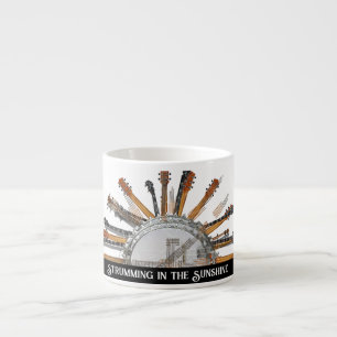 TASSE EXPRESSO CHAÎNES DE GUITARE AU SOLEIL