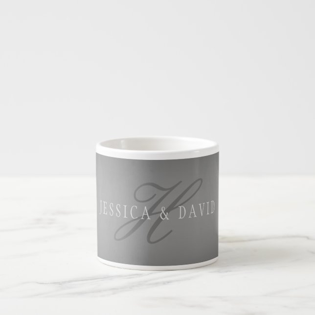 Tasse Expresso Changement graduel Gray Gradient N'importe quel no (Devant)