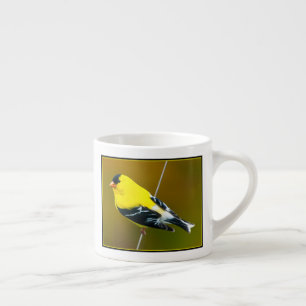 Tasse Expresso Chardonneret d'Amérique - Photographie originale