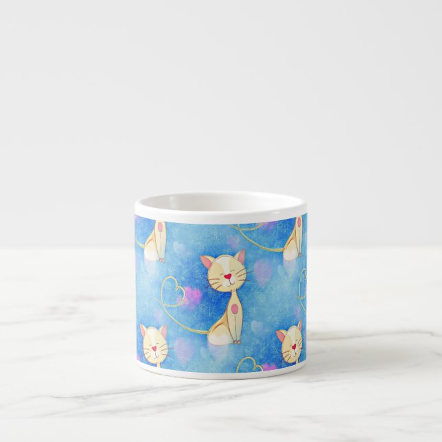 Tasse Expresso Chat de rêve (Devant)