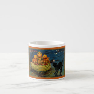 Tasse Expresso Chat vintage Halloween