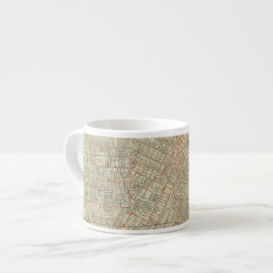 Tasse Expresso Chemins de fer de carte et de rue de sécurité à