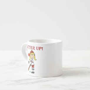Tasse Expresso Chemises de softball pour filles Batter Up avec te
