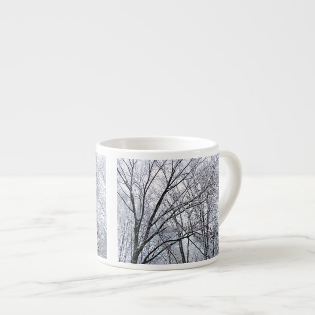 Tasse Expresso Chêne couvert de neige (Devant droit)