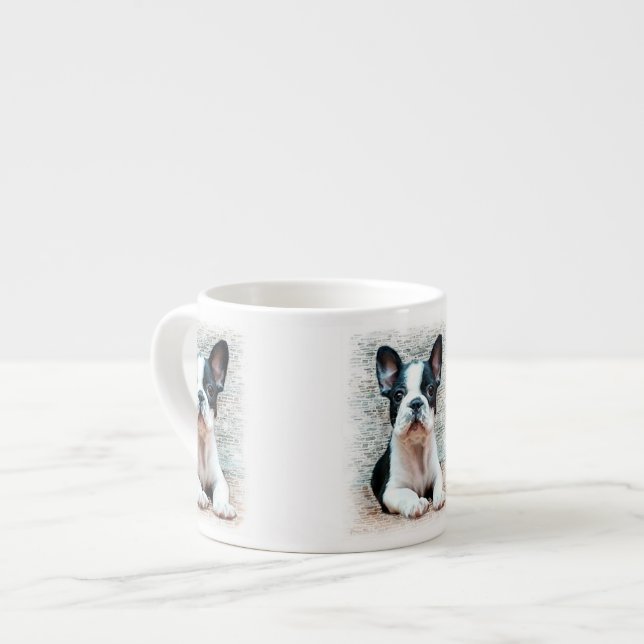 Tasse Expresso Chien de taureau français (Devant gauche)